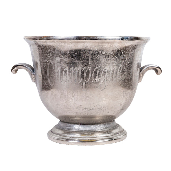 Silver Champagne ice bucket with handles