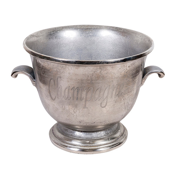 Silver Champagne ice bucket with handles