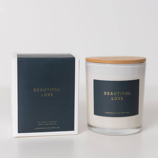 Beautiful Love Candle from Congratulations NZ