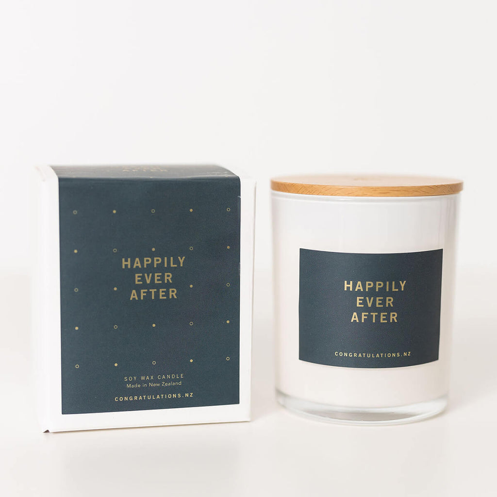 Wedding Gift Candle - happily ever after Candle from Congratulations NZ