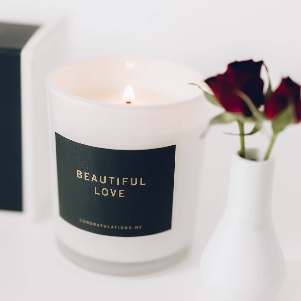 Beautiful Love Candle from Congratulations NZ