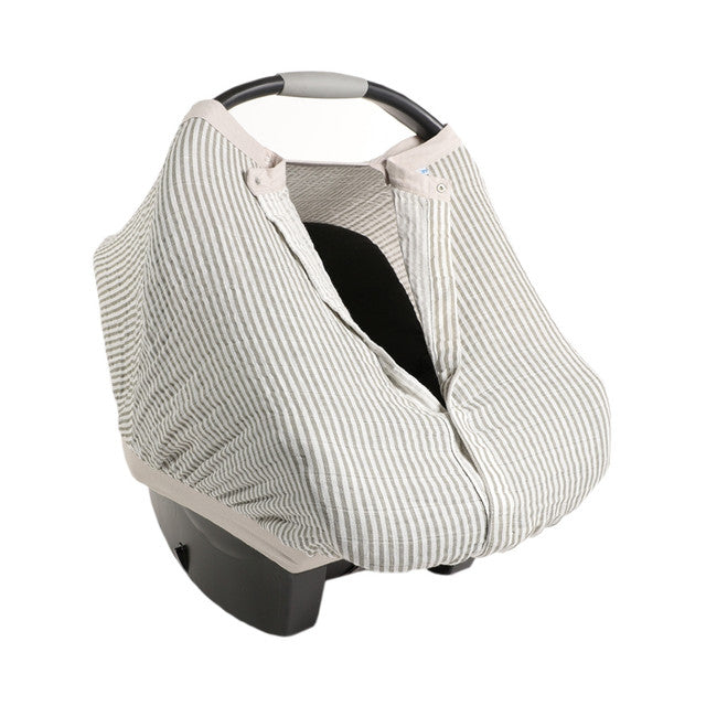 Grey Stripe Musilin Cr Seat Canopy