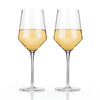 Chardonnay Glasses | Viski Raye Angled Crystal (Set of 2)