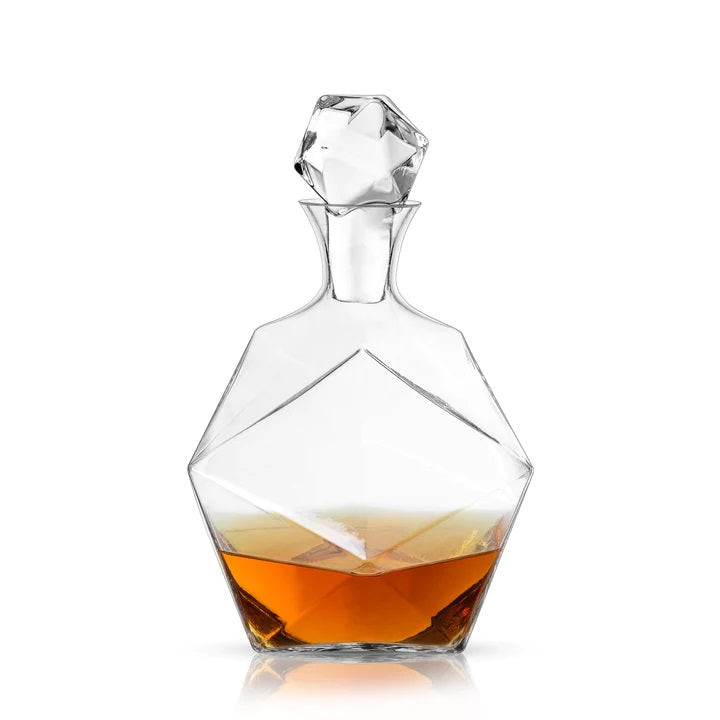 Viski Faceted Crystal Decanter