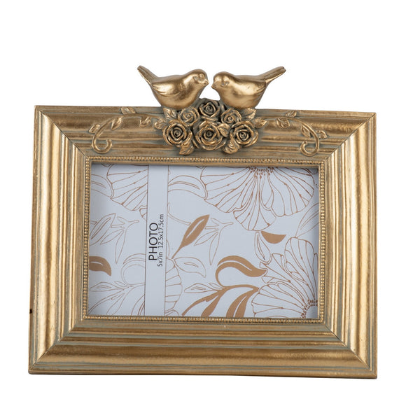 Photo Frame | Gold Birds