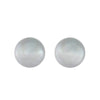 Silver freshwater pearl stud earrings large