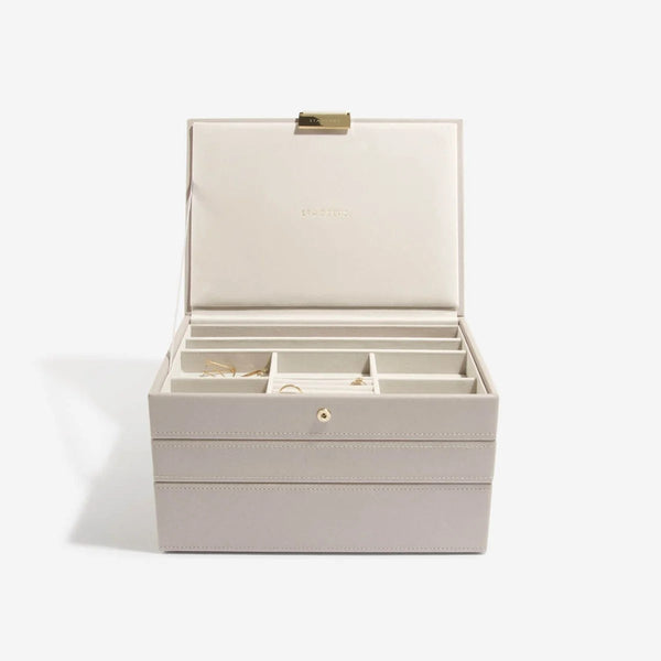 Stackers Classic Jewellery Box set of 3 Taupe