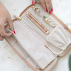 Stackers Jewellery Wallet for travelling Blush