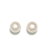 White freshwater pearl stud earring small 8mm pearl