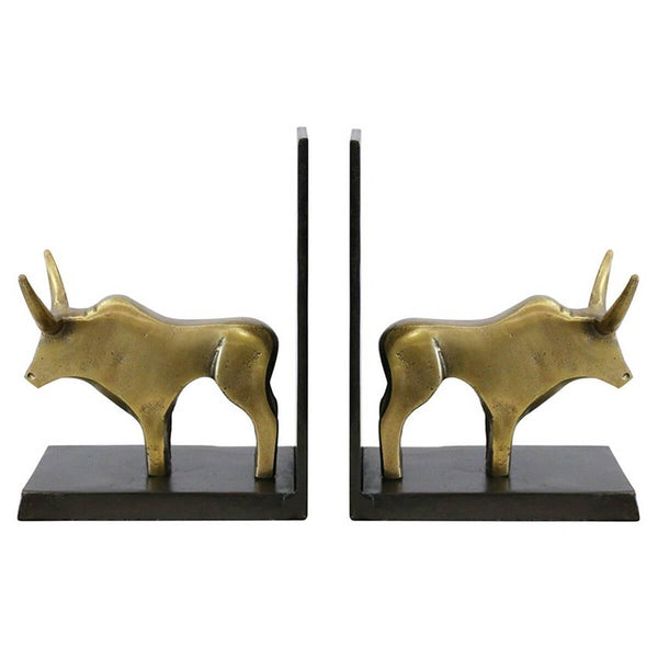 Bull Bookends