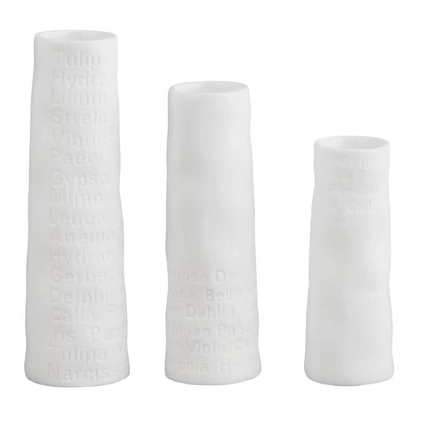 Mini Poetry Vases Set of 3 | Porcelain