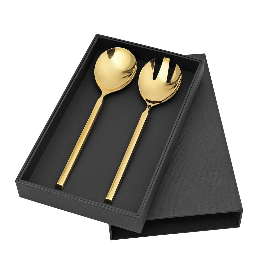 Broste Tvis gold salad servers